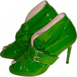 Bruno Frisoni Green Patent leather Ankle boots