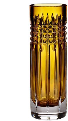 Waterford Fleurology tina amber bud vase 23cm