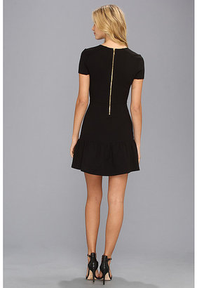 Juicy Couture Solid Ponte Flirty Dress