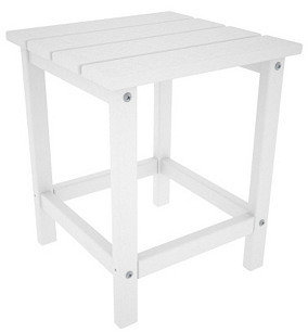 Polywood Hyannis Side Table, White