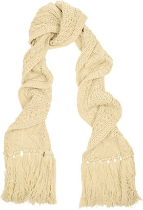 Etoile Isabel Marant Drake cable-knit wool scarf