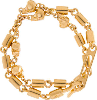 Alexander McQueen Gold Rifle Chain Bracelet