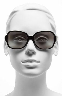 Tory Burch Women's 'P Square' 57Mm Sunglasses - Dark Tortoise
