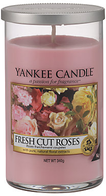 Yankee Candle Fresh Roses Scented Candle, Medium