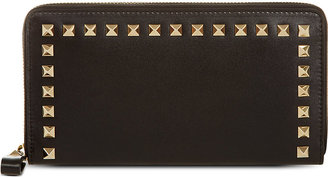 Valentino Rockstud Continental Leather Wallet - for Women