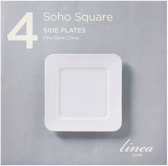 Linea Soho square side plate set of 4