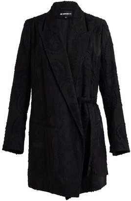 Ann Demeulemeester double breasted embroidered coat