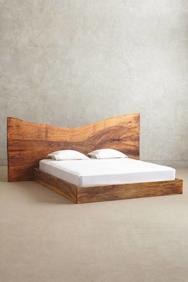 Anthropologie Live Edge Wood King Bed