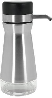 OXO Good Grips Big Button Soap or Lotion Dispenser, Stainless/Black