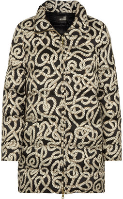 Love Moschino Printed quilted shell coat