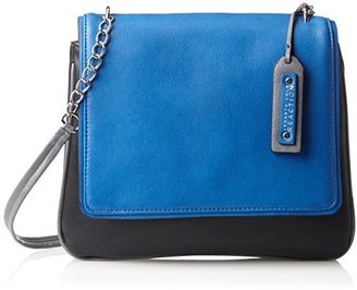 Kenneth Cole Reaction Delft Blue Hardknox Cross Body Bag