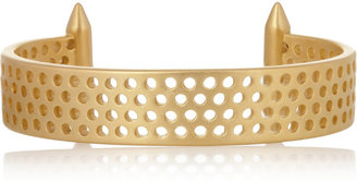 Eddie Borgo Aerator perforated gold-plated cuff