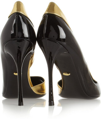 Sergio Rossi Metallic and patent-leather pumps
