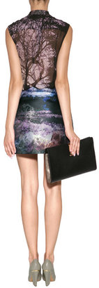 Mary Katrantzou Silk Blend Tullie Printed Twill Skirt