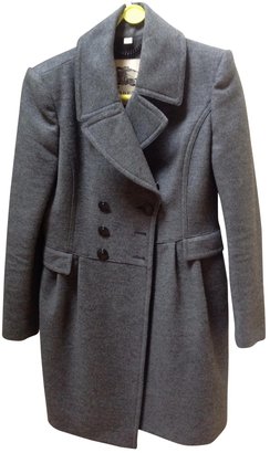 Burberry Grey Wool Coat