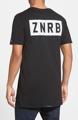 Zanerobe 'Flintlock - Bloc' Long Line Graphic T-Shirt