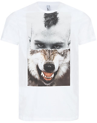 Neil Barrett Mohawk Wolf T-Shirt