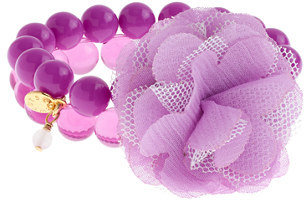 J.Crew Girls' bead and flower bracelet