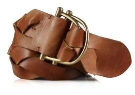 Polo Ralph Lauren Wide Woven Leather Belt