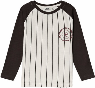 Ebbe Kids Black and White Raglan Stripe T-Shirt