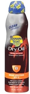 Banana Boat UltraMist Continuous Spray Sunscreen, Dry Oil, SPF 8