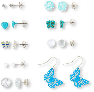 Children's Place Beautiful blue post earrings 9-pack