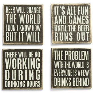 PRIMITIVES BY KATHY Wood Coasters (Set of 4)