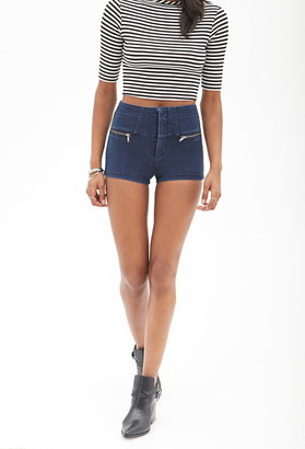 Forever 21 High-Rise Zippered Shorts