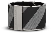 Burberry Black And Grey Check Bracelet Cuff