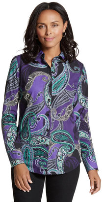 Chico's Effortless Chic Paisley Paxi Shirt