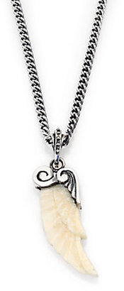 King Baby Studio Ivory Wing Pendant Necklace