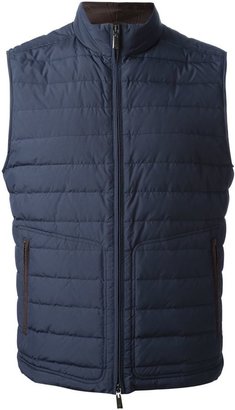 Canali quilted gilet