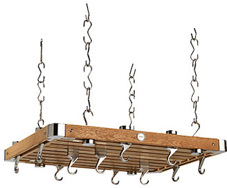 Hahn Premium Medium Rectangular Ceiling Rack, Oak