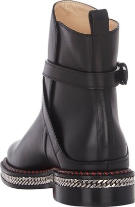 Christian Louboutin Chelsea Chain Ankle Boots-Black