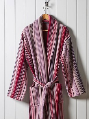 Christy Supreme capsule stripe robe medium berry
