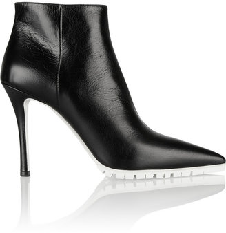 Miu Miu Textured-leather ankle boots