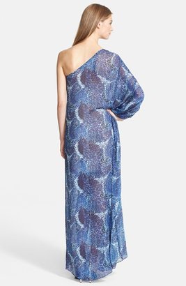 Rachel Zoe 'Heather' Asymmetrical Silk Gown