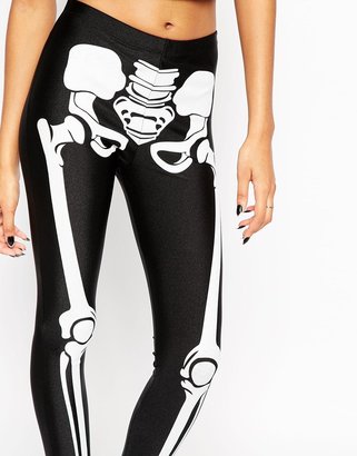 ASOS COLLECTION Halloween Leggings in Skeleton Print