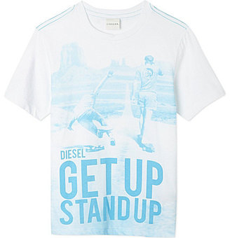 Diesel Get Up Stand Up t-shirt 4-16 years