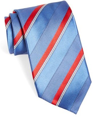 Canali Stripe Woven Silk Tie