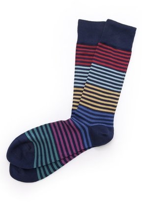 Paul Smith Solid Stripe Socks