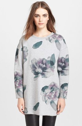 Mcginn 'Fleurette' Print Oversize Sweatshirt