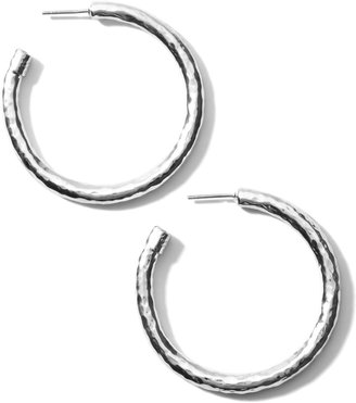 Ippolita Glamazon - Number 3 Skinny Hammered Hoop Earrings