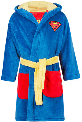 Marks and Spencer Anti Bobble SupermanTM Hooded Dressing Gown with Belt (1-7 years)