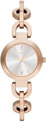 DKNY Rose Gold Tone Chain Bracelet Watch Watches
