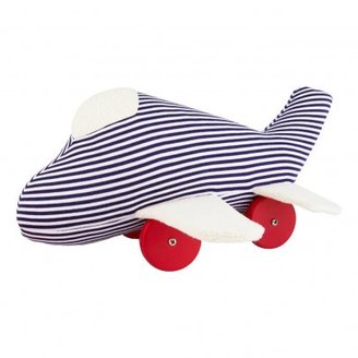 Trousselier Large Striped Airplane with wheels
