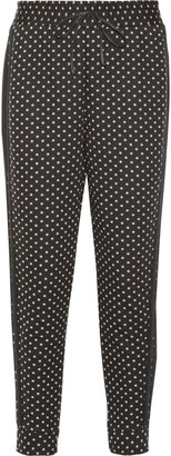 Elizabeth and James Reed polka-dot cotton-blend sweatpants