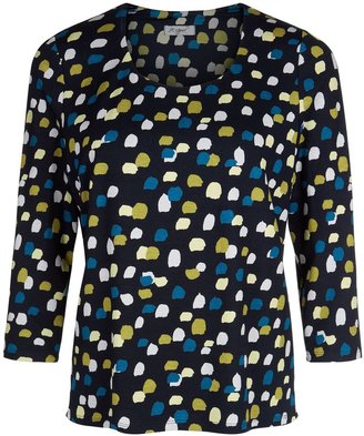 House of Fraser Eastex Painterly spot jersey top