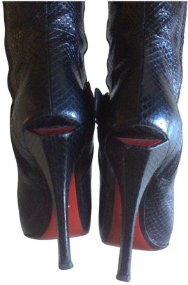Cesare Paciotti Black Exotic leathers Boots
