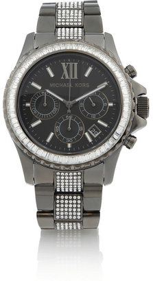 Michael Kors Everest stainless steel chronograph watch